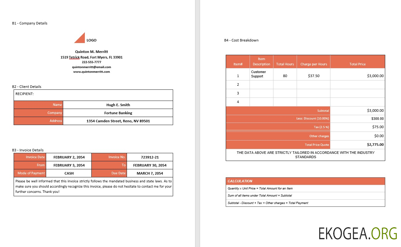 Facture indépendante simple et gratuite